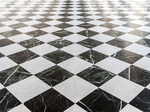 Tile Flooring Checkered